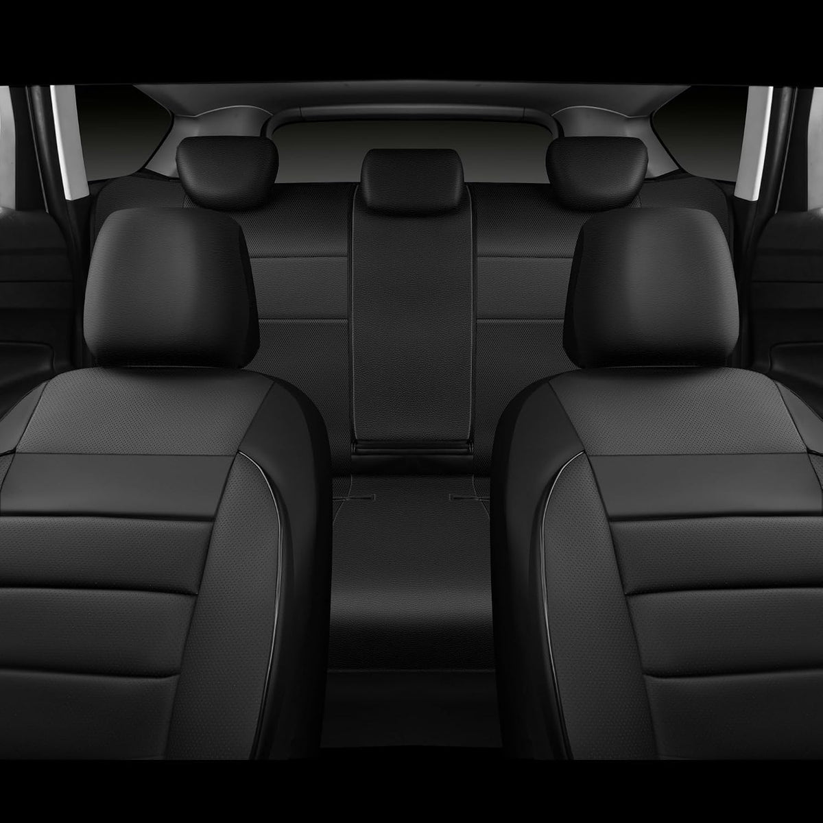 car pass leather seat covers full set universal showing dimensions