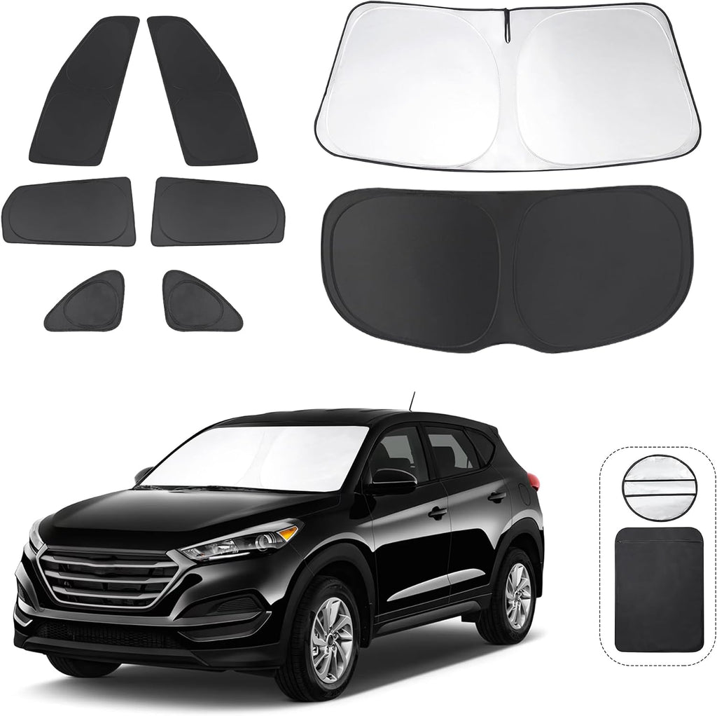 TINGLU Window Shades for Hyundai Tucson 2016-2021 Accessories Car Side Full