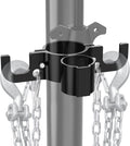 MICTUNING Upgraded Aluminum Trailer Chain Holder Organizer, 7 Way Plug Heavy Duty Trailer Chain Wire Harness Holder, Anti-Rust High Hardness RV Accessories