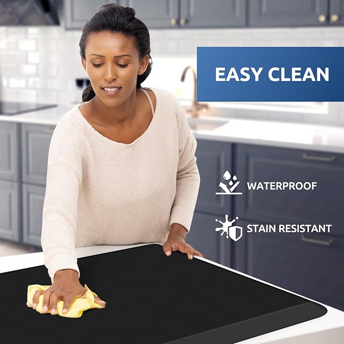 KitchenClouds Kitchen Mat Cushioned Anti Fatigue Rug 22"x54" Waterproof - Image 3