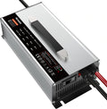 Humsienk 14.6V 60A LiFePO4 Battery Charger, Lower Noise, AC-DC Intelligent Drip Charger, Suitable for RV, Supporting Fast Charging