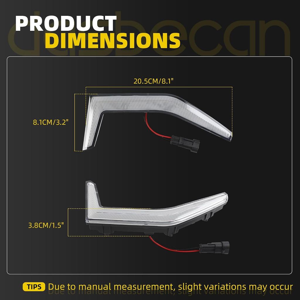 Dasbecan Front DRL LED Daytime Running Lights Compatible with 2020-2022 Kawasaki Teryx KRX 1000