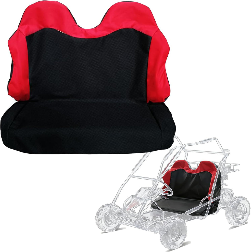 QYMOTO Coleman KT196 Go Kart Seat Cover,CK196-T 200GK Bench Double Seat Cover Heavy Duty Waterproof Sratch-Resistant Protect The Seat from Wear and Tear Go Kart Accessories