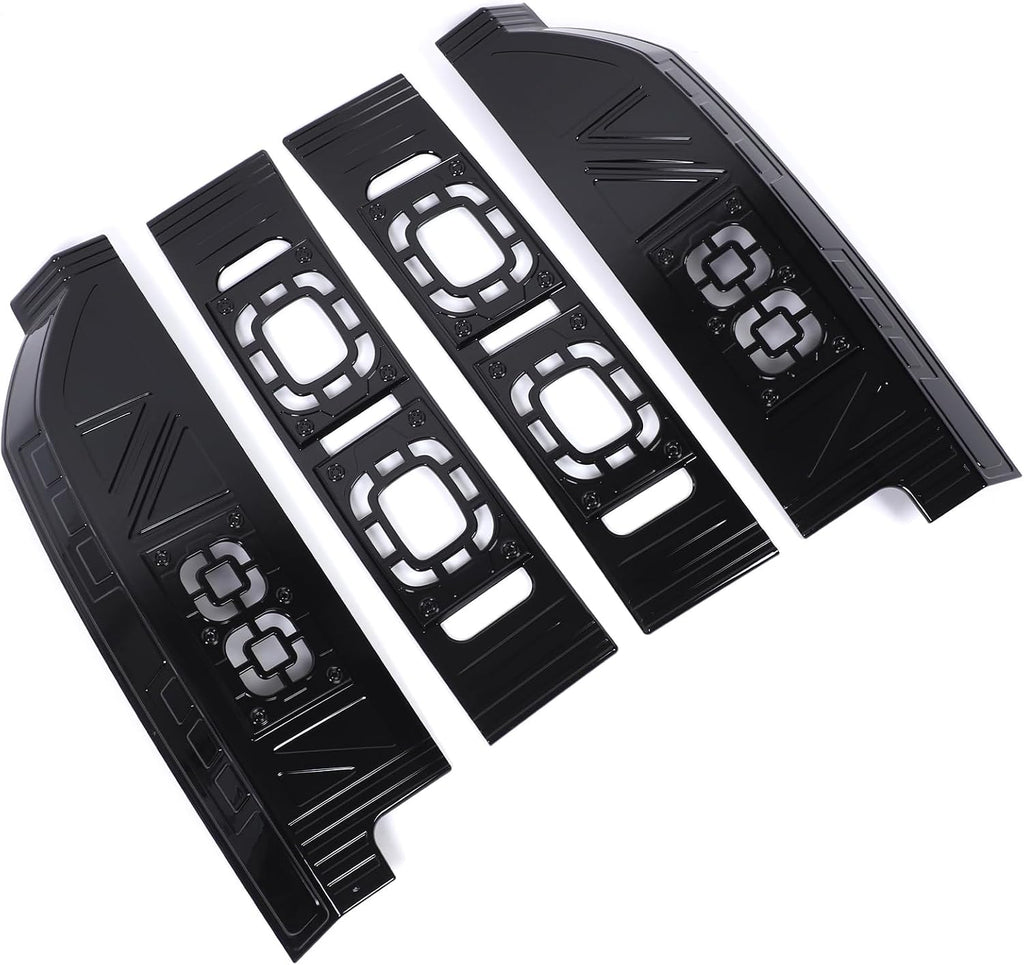 4PCS Tail Light Cover Kit Compatible with Land Rover Defender 90 110 130 2020-2025 ABS Tail Light Guards Protection Covers Armor Trim Exterior Accessories