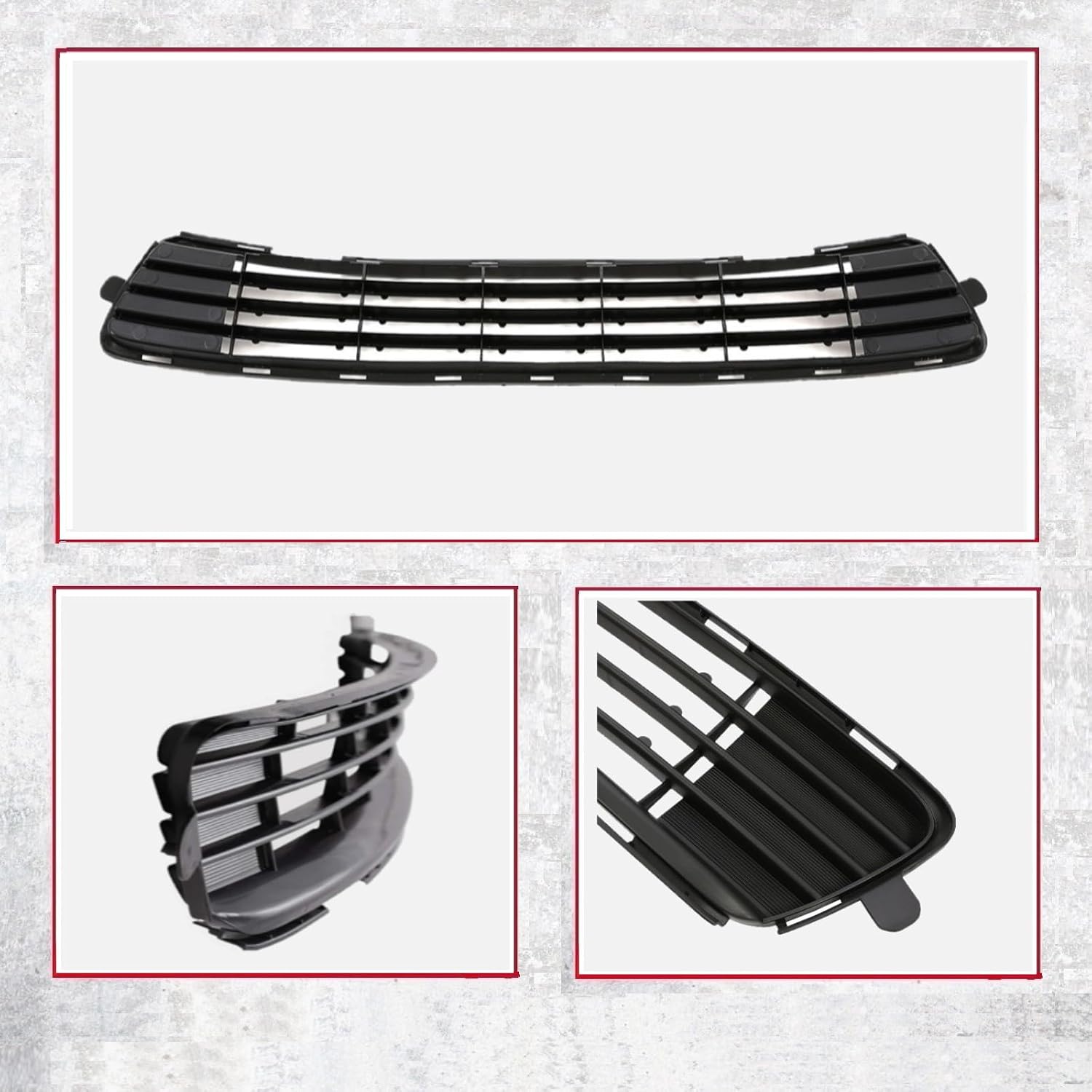 Front Bumper Lower Grille Compatible With Toyota 2011 2012 2013 Corolla Sedan (Base CE LE S L XRS) Front Bumper Grill Center