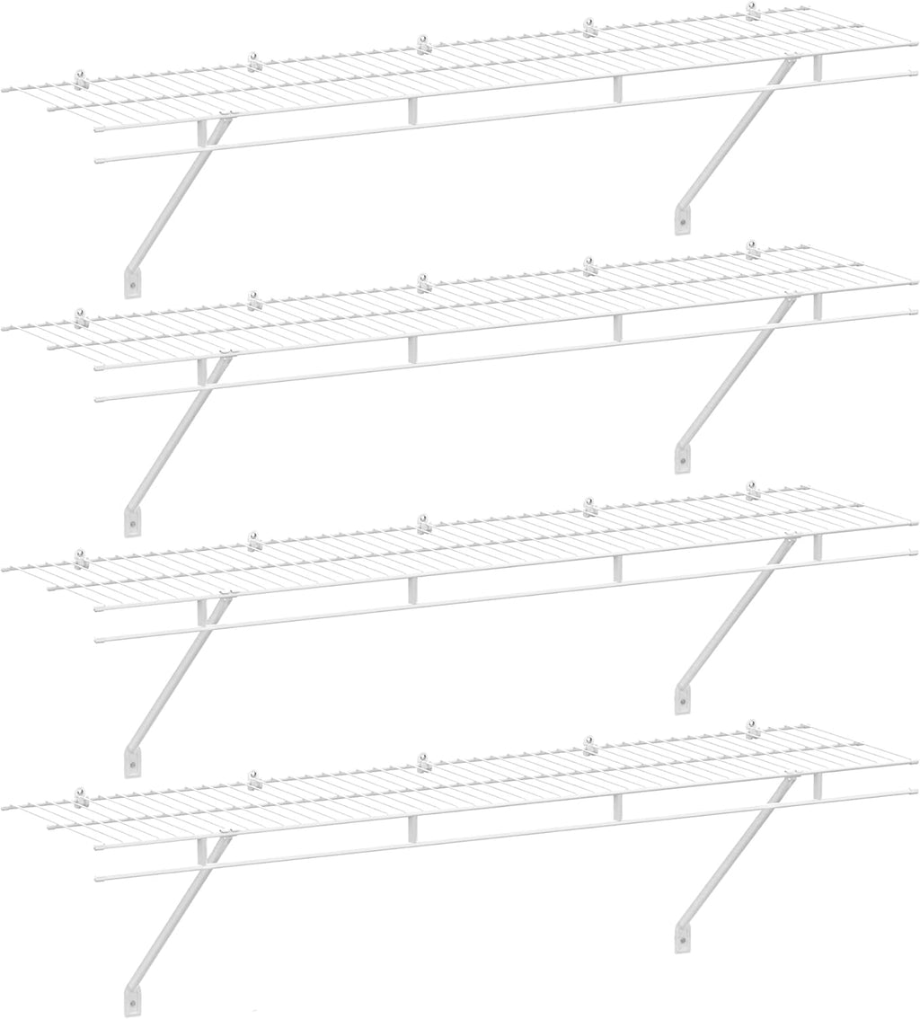 haushof 4 pack closet shelves wall mounted, 4, main product view