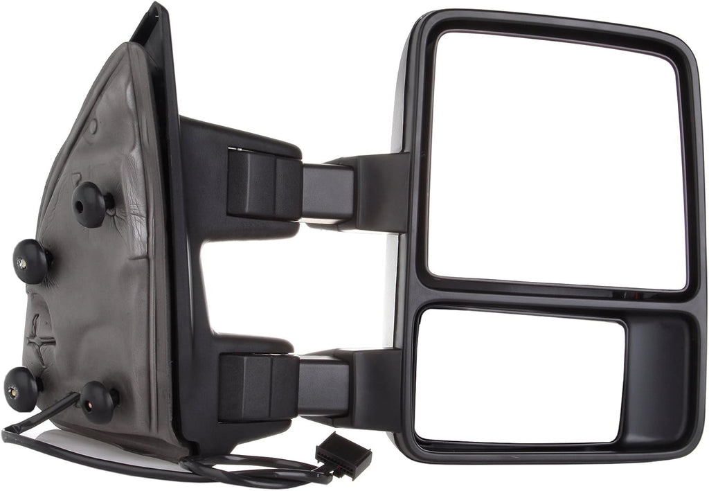 A Pair Towing Mirrors Fits 1999-2015 for Ford for F250/for F350/for F450/for F550 Super Duty, Manual Adjusted View Mirror with Turn Signal Indicator