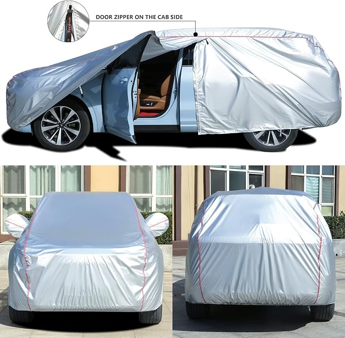 Tecoom Waterproof Car Cover for Tesla Model Y Honda CRV, UV Protection Car - Image 2