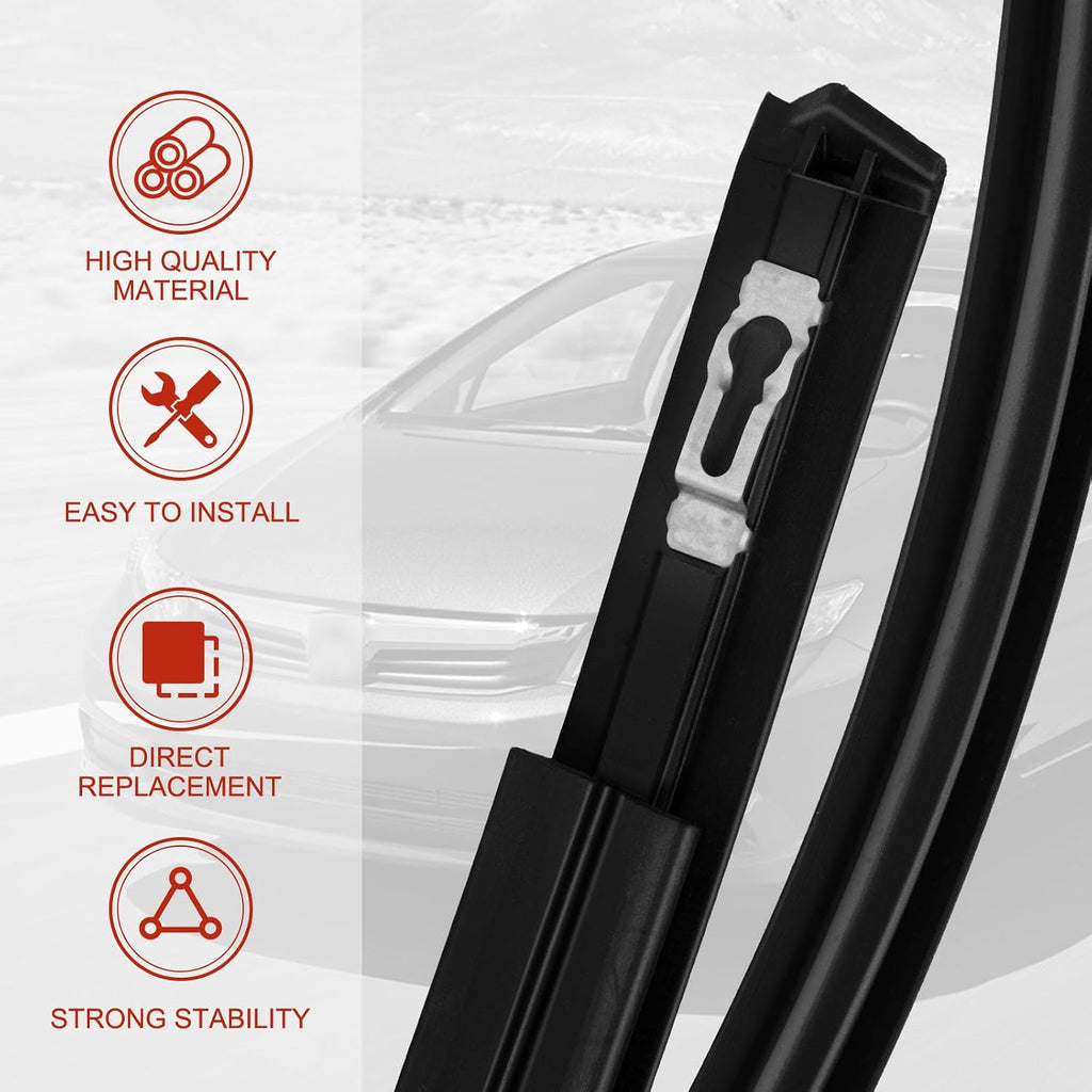 2Pcs Roof Trim Molding Kit Compatible with Honda Civic Sedan 4-Door 2012 2013 2014 2015 Left & Right Side Rubber Roof Moulding Drip Stripping Replace# 74316TR0A01 74306TR0A01 74316TR0A11 74316TR0A12