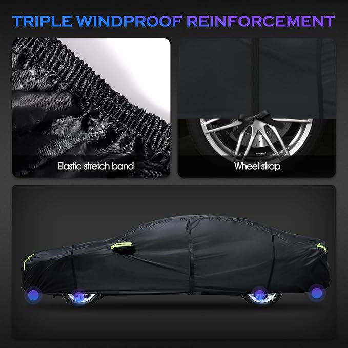Car Cover Custom Fit for Honda Accord 2001-2025, Toyota Camry 1996-2025 - Image 5