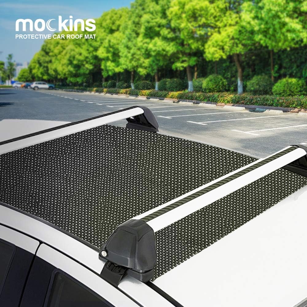 Mockins 43" x 39" Non-Skid Anti Slip Mat for Car Roof Cargo | Soft Roof Rack Pads | Auto Roof Mat & Cargo Liner for SUV Car Truck & Van | Customizable Multifunctional Anti Slip Car Mat