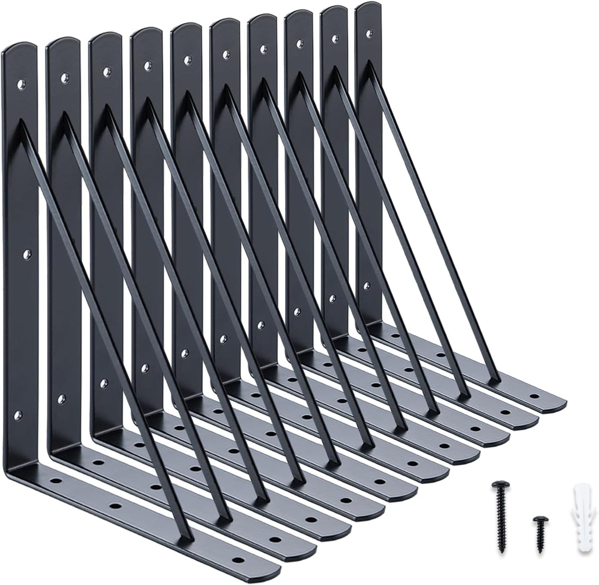 home master hardware wall shelf brackets, 10x8 inch, main product view