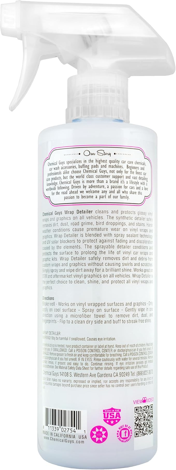 Chemical Guys SPI21716 Wrap Detailer Gloss Enhancer & Protectant, - Image 2