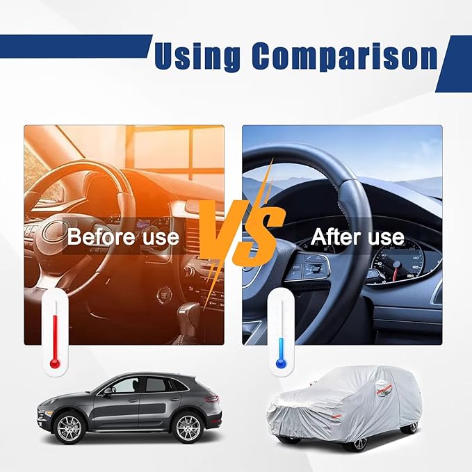 Kayme 6 Layers SUV Car Cover Custom Fit - Image 4