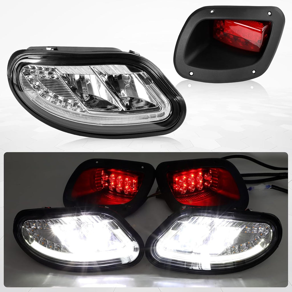 deluxe golf cart led headlight tail light kits, main product view