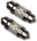 LEDTCL-31M-W6 Trunk Cargo Light LED Light Bulbs Festoon 31mm, 6 LED White 2-pc Set