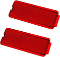 Red Panel Light Reflector Compatible For Ford Model - 2 Pack | Front Rear Reflector Light Cover Package Includes: 2 * Interior Door Panel Light Reflector, Part Number: TRA122434