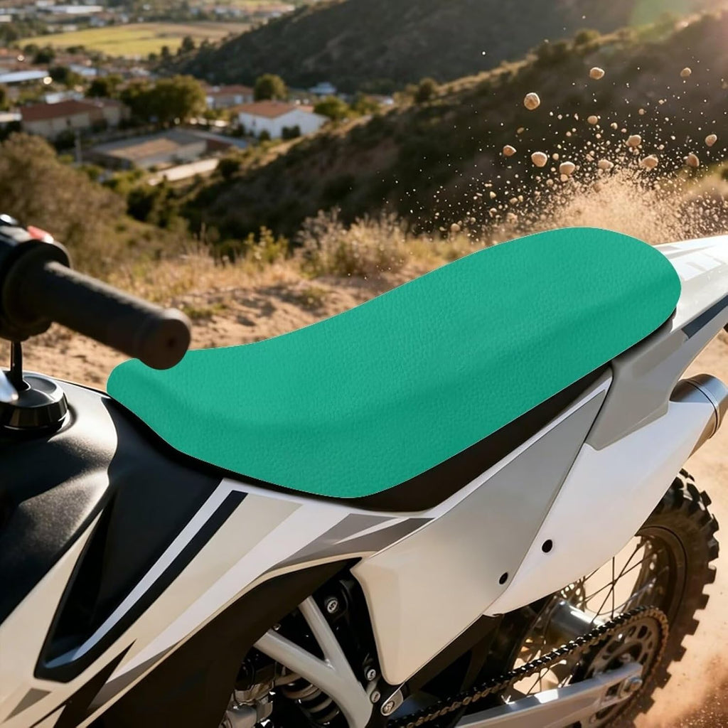 Green Dirt Bike Seat Cover Soft Non-Slip Motocross Enduro Off Road Seat Cover Protection Accessories for CRF CR XR 50cc - 450cc Dirt Pit Bike Dual Sport Enduro Motocross
