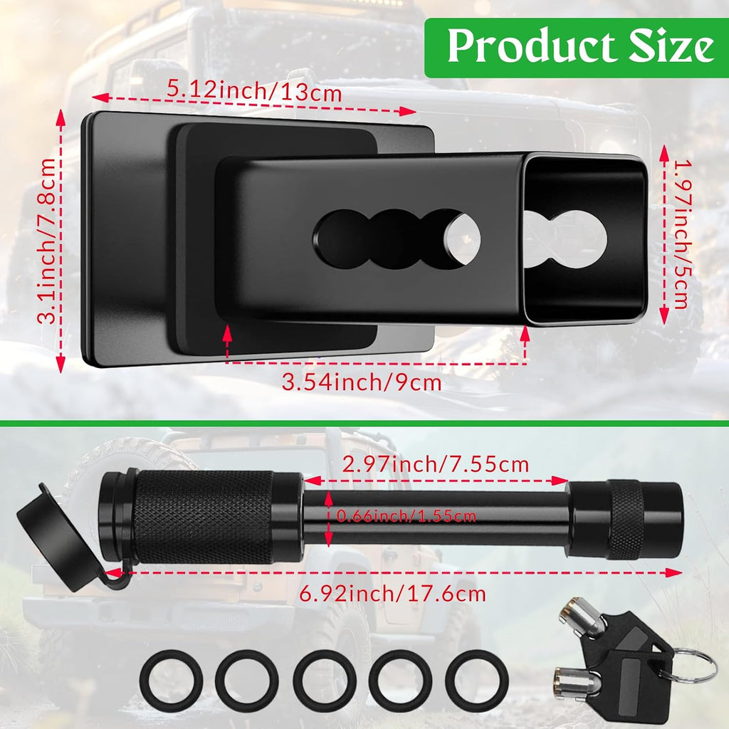 Custom Hitch Cover Personalized Metal Trailer Hitch Covers with Lock for 2 inch Receivers Truck Accessories for Car SUV