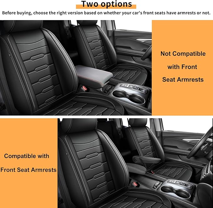 Seat Covers Fit for Honda Ridgeline 2006-2024 2025: Crew Cab 5 Seats Car Seat - Image 2