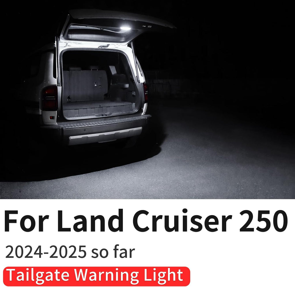 Tailgate Decorative Lights for 2024-2026 Toyota Land Cruiser 250 1958 Prado Lc250 Trunk High Brightness LED Lighting Punch-Free Waterproof Interior Modification Accessories (Electric tailgate)
