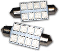 LEDTCL-39M-BS8 Trunk Cargo Light LED Light Bulbs Festoon 39mm, 8 SMD LED Blue 2-pc Set