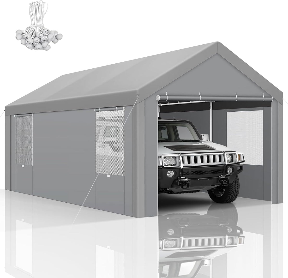 tooluck 10x20 ft heavy duty carport with galvanized, main product view