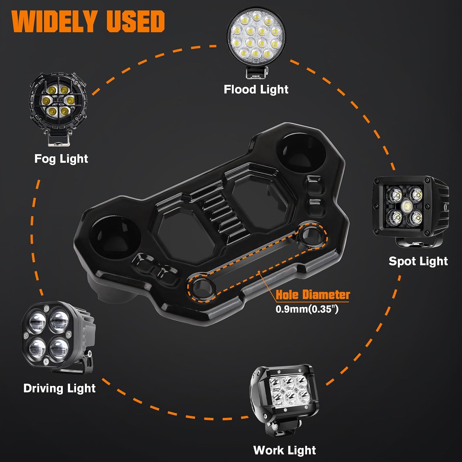 Wrangler JL Light Bar Hood Mounting Brackets, Gladiator JT Ditch Light Cowl Mount Brackets A-Pillar LED Fog Light Pod Brackets for 2018-2025 Jeep Wrangler JL JLU 4xe Gladiator JT Accessories