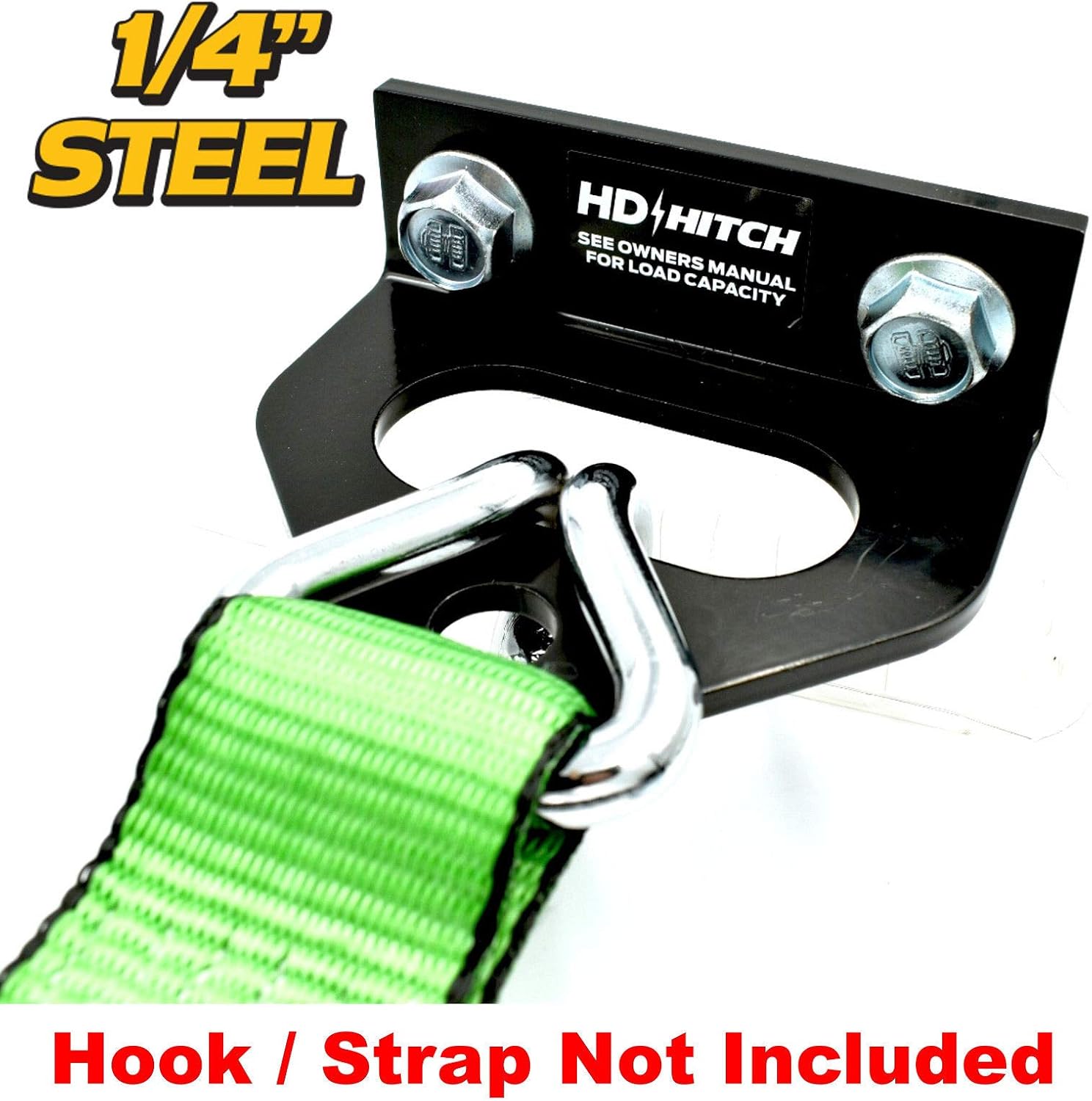 Universal Tow Hitch 1/4"(6mm) Thick Heavy Duty Steel Fits Exmark Lazer-Z Next LazerZ X Series, Toro ZMaster Hustler Super Z FasTrak Sport X One ZR7 Z4 Mini Z ATZ Zero Turn Mower, Hardware Included