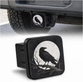 2" Hitch Cover Black Raven Rubber Towing Hitch Covers Hitch Protector for Camping Travel, Trailer Hitch Cover Tube Plug Insert Car Exterior Accessories for Pickup Trucks