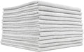 The Rag Company - The Edgeless Pearl - Professional Microfiber Detailing Towel for Ceramic Coating, Leveling & Sealant Removal, Scratch-Free & Tagless, 320gsm, 16x16 inches, Ice Grey - 12-Pack