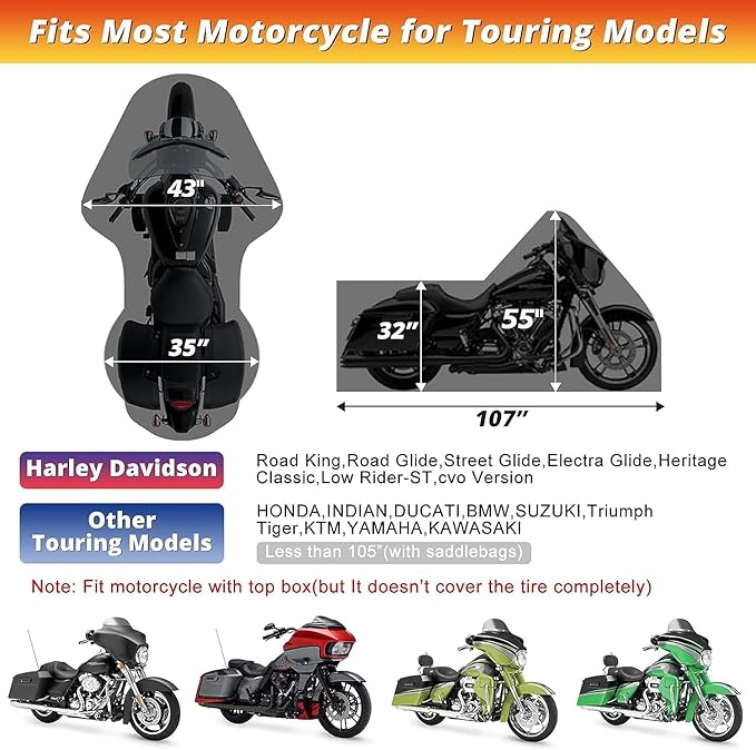 Motorcycle Cover, with Vents Dirt Bike Cover, - Image 2