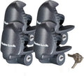 Master Lock - (4) Keyed Alike Universal Trailer Coupler/Tongue Locks w/8 Keys, 379KA-4