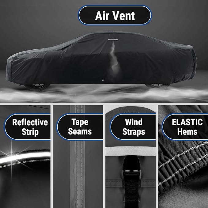 iCarCover Custom Car Cover for Chevy 150, 210 Wagon Waterproof All-Weather Rain - Image 5