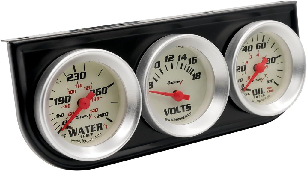 Equus 8100 1-1/2" Volt Triple Gauge Kit