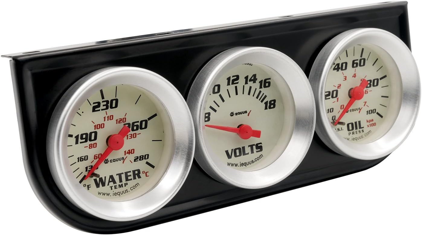 Equus 8100 1-1/2" Volt Triple Gauge Kit