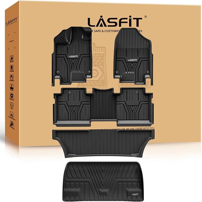 LASFIT Floor Mats & Trunk Mat for Honda Odyssey 2026 2025 2024 2023 2022 2021 by LASFIT