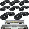 Shimeyao 8 Pcs Magnetic Light Bar Mounts Universal Magnet Mount Holder with Rubber Pad for Off Road SUV Truck Lamp Roof Bar Fog Light