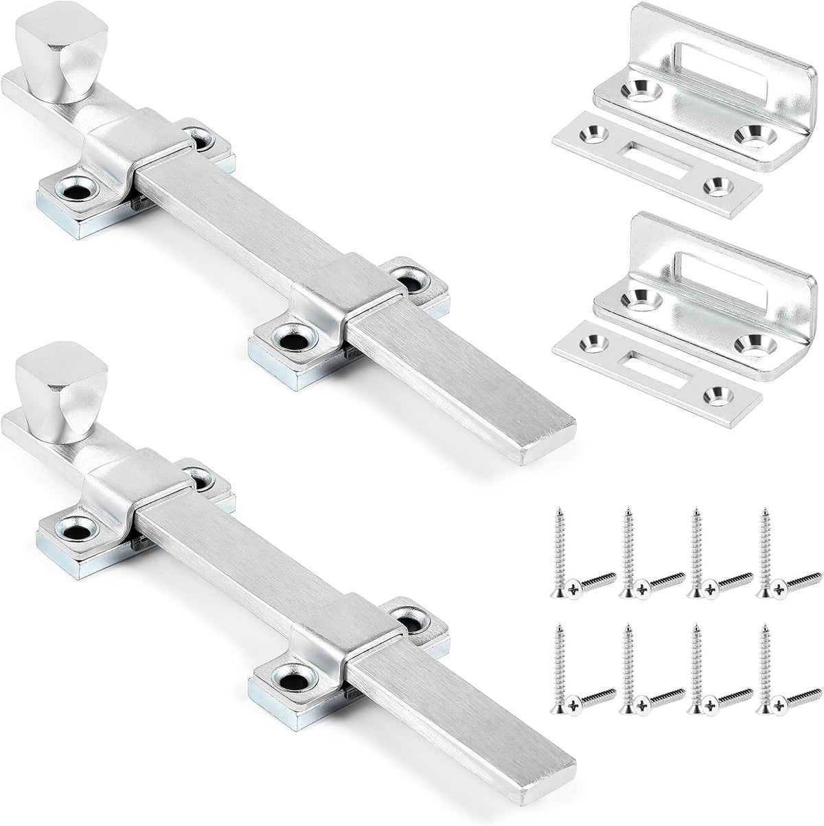 hicarer 2 pcs 8 inch surface bolt heavy, main product view