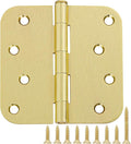 18 Pack 4 In Exterior Door Hinges Outdoor Brushed Brass Door Hinges Satin Gold by TDCHINGES