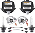 2 Packs HID Headlight Ballast W/Igniter & D2S Bulb for Infiniti EX35 EX37 FX35 FX37 FX45 FX50 G35 G37 JX35 Q50 Q60 Q70 QX56 QX60 QX70 QX80 28474-89904,28474-8991A Xenon Ballast Control Module