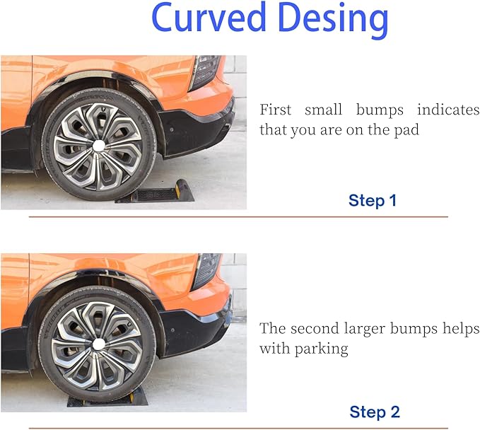 8 Pack Parking Mats for Garage Floors, 21.6" X11.4" Durable Rubber Car Parking - Image 4