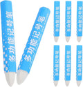 Uonlytech 8pcs White Tire Marker Pens for Cars, Wax-based Multi-surface Marking Precise Application, for Industrial Applications and Construction Sites