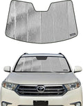 Pigenius Windshield Sunshade for Toyota Highlander 2008-2013, Reversible Silver/Black