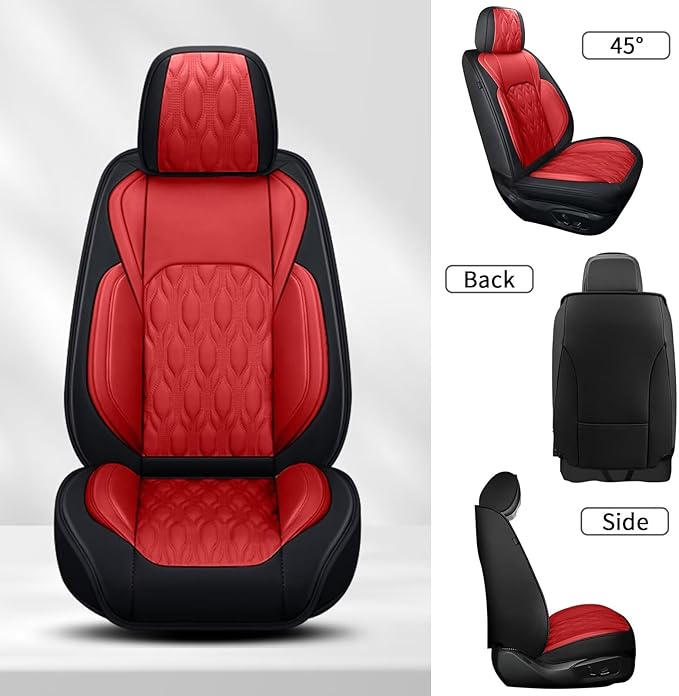 Car Covers Fit for Toyota Camry 2012-2025: Full Set 5 Seats Faux Leather - Image 7