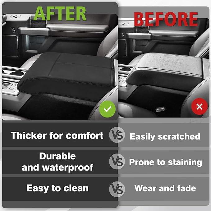 Muslogy Center Console Armrest Cover Compatible - Image 6