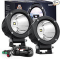 Nilight LED Light Pods 2 PCS 3" Spot Round Offroad Driving Auxiliary Fog Lights by Nilight