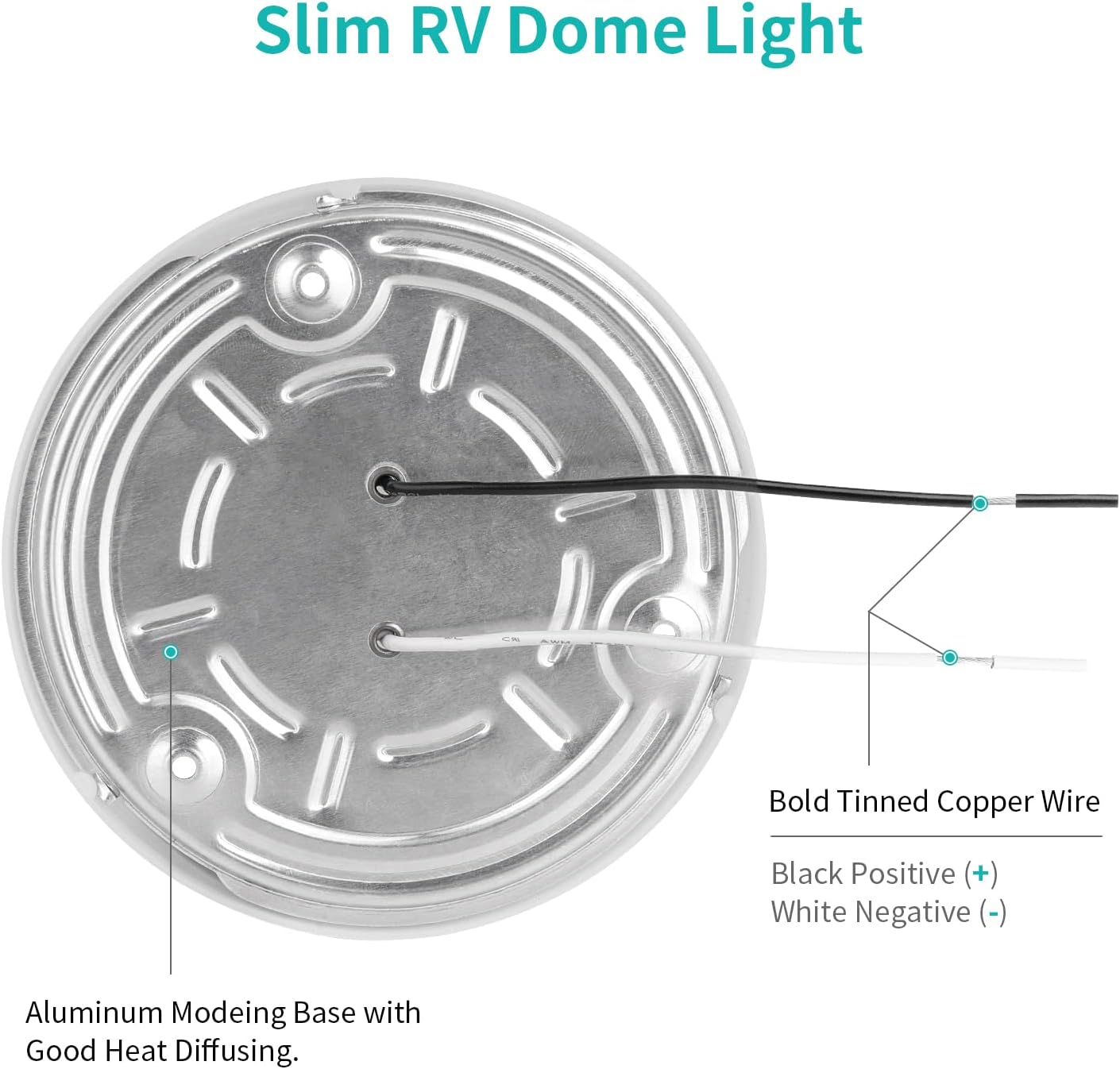 RVZONE 4.5 Inch RV LED Ceiling Puck Light RV Boat Interior Light DC 12V Surface Mount Ceiling Dome Light, 4.5W Panel Downlight for Camper Van Travel Trailer Motorhome (Warm Light, Pack of 5)