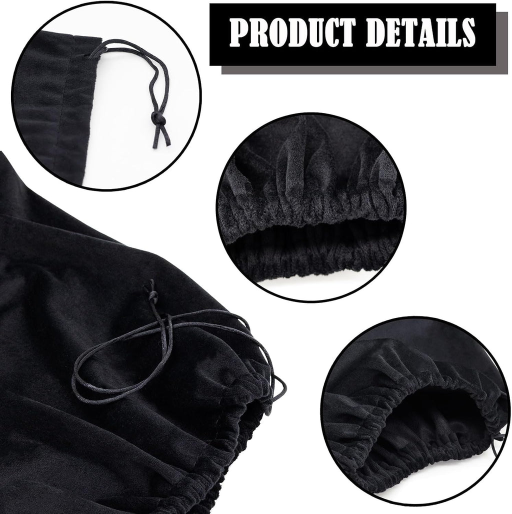 Motorcycle Helmet Bag Helmet Bag Welding Mask Hood Storage Large Storage Bag Velvet Cloth Packing Bag Black Velvet Pouch Bags with Drawstring for Riding Bicycle Sports Universal Tool Motorcycle