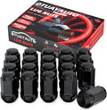 OTUAYAUTO 1/2-20 Lug Nuts - Replacement for 1987-2018 Jeep Wrangler JK, 2002-2012 Liberty, 1993-2010 Grand Cherokee, Cone Seat, 19mm Hex, 20PCS Black Closed End Bulge Acorn Lug Nut
